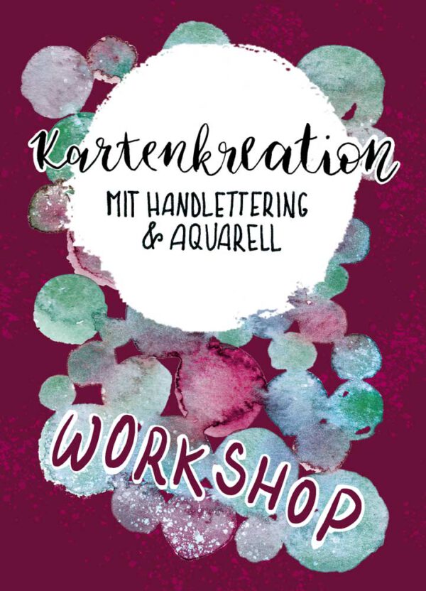 amvspreckelsen Illustration & Design Workshop Handlettering und Aquarell